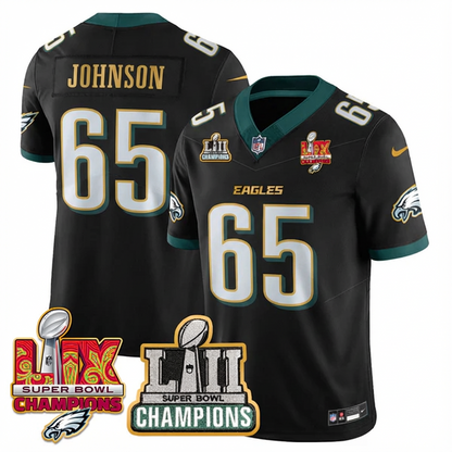 PHI LII-LIX Super Bowl Champions Vapor Limited Gold Jersey - All Stitched