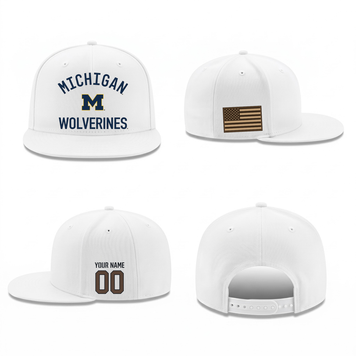 MICH Military Personalized Snapback Cap - Printed