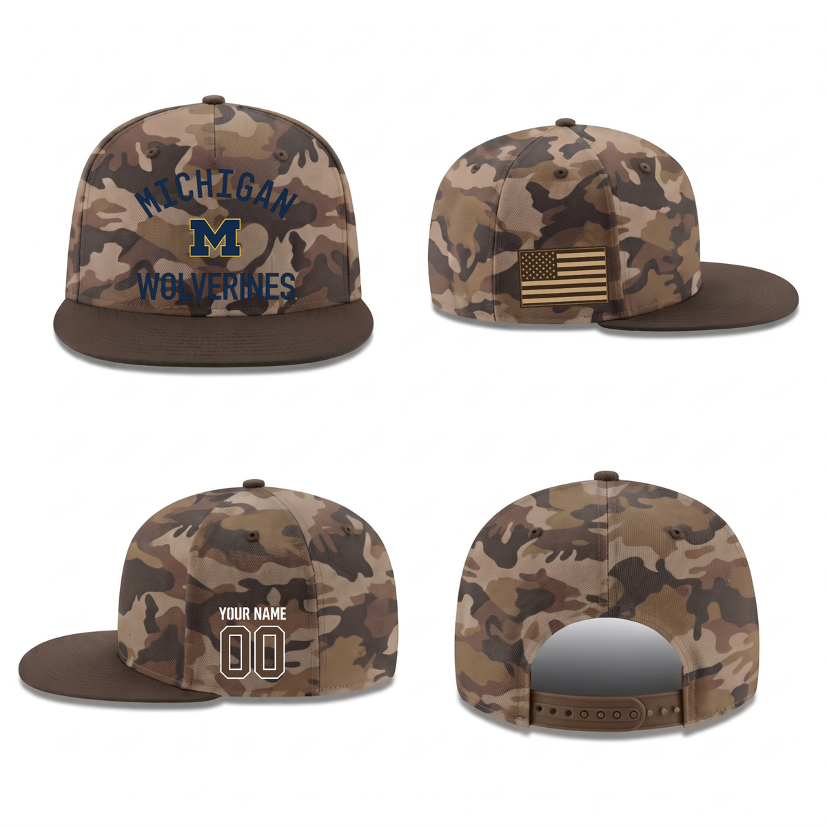 MICH Military Personalized Snapback Cap - Printed