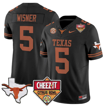 TEX 2025 State Map & Citrus Bowl Patch Vapor Limited Jersey - All Stitched