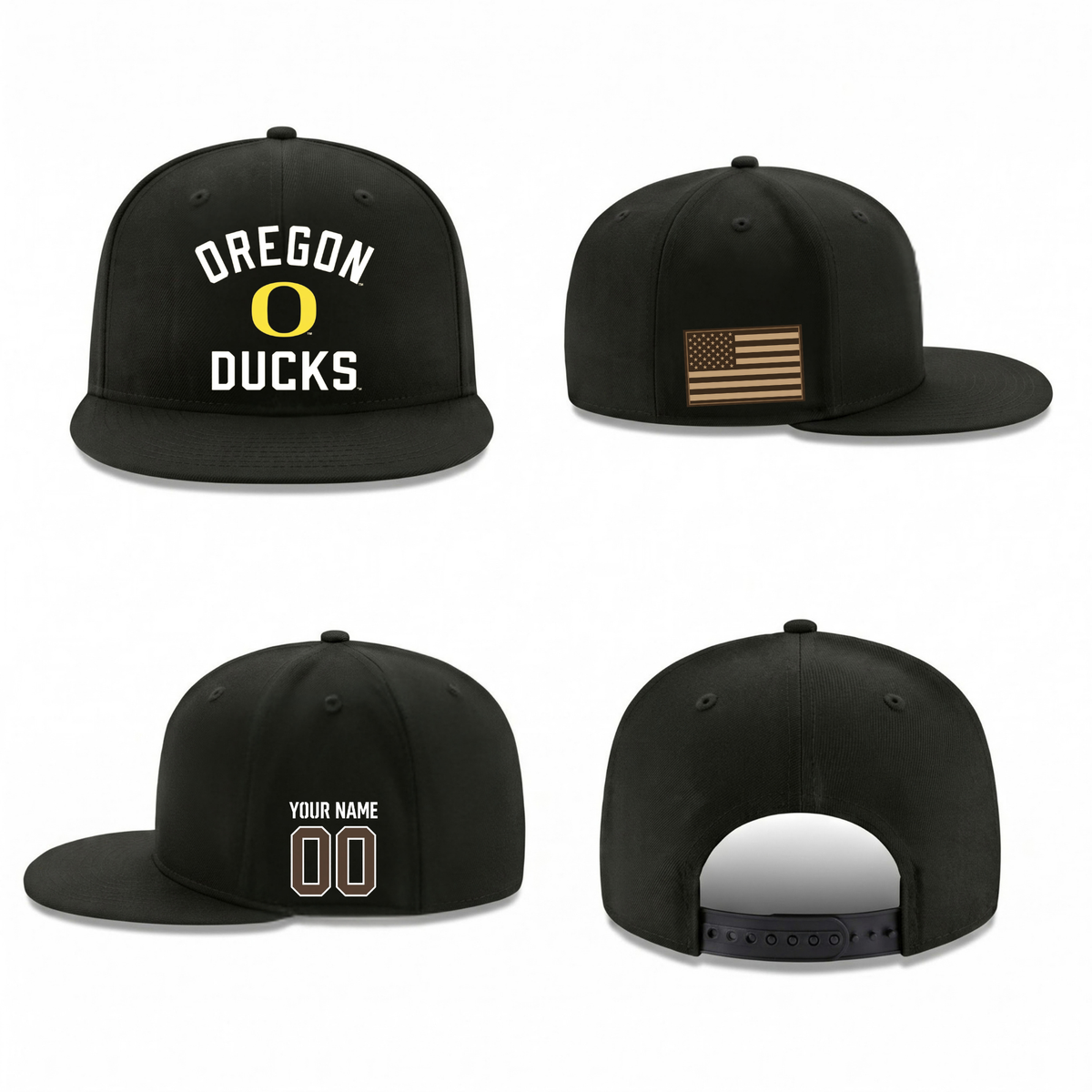 ORE Military Personalized Snapback Cap - Printed