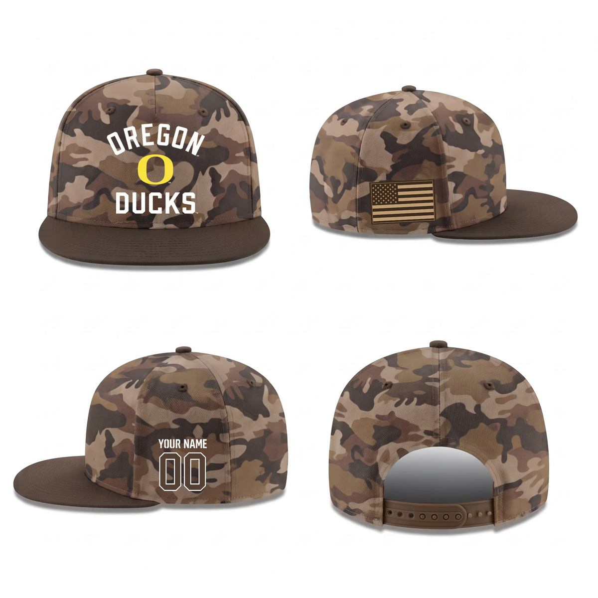 ORE Military Personalized Snapback Cap - Printed