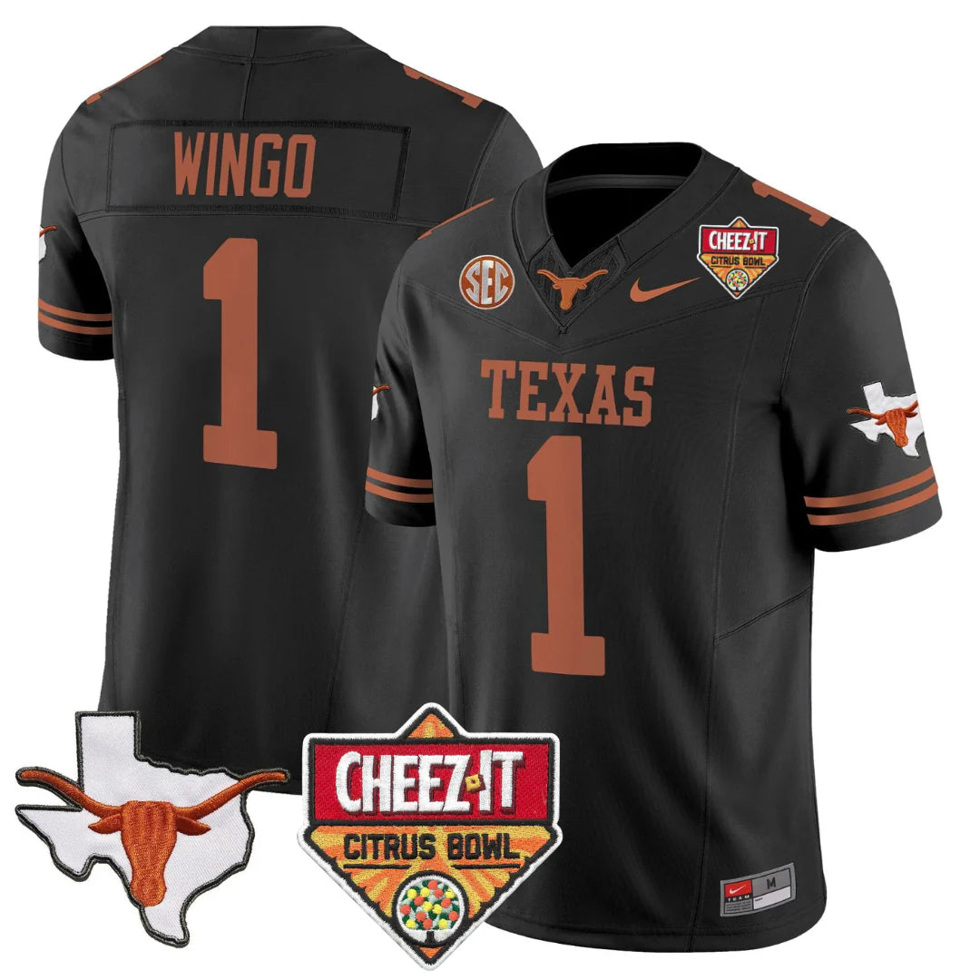 TEX 2025 State Map & Citrus Bowl Patch Vapor Limited Jersey - All Stitched