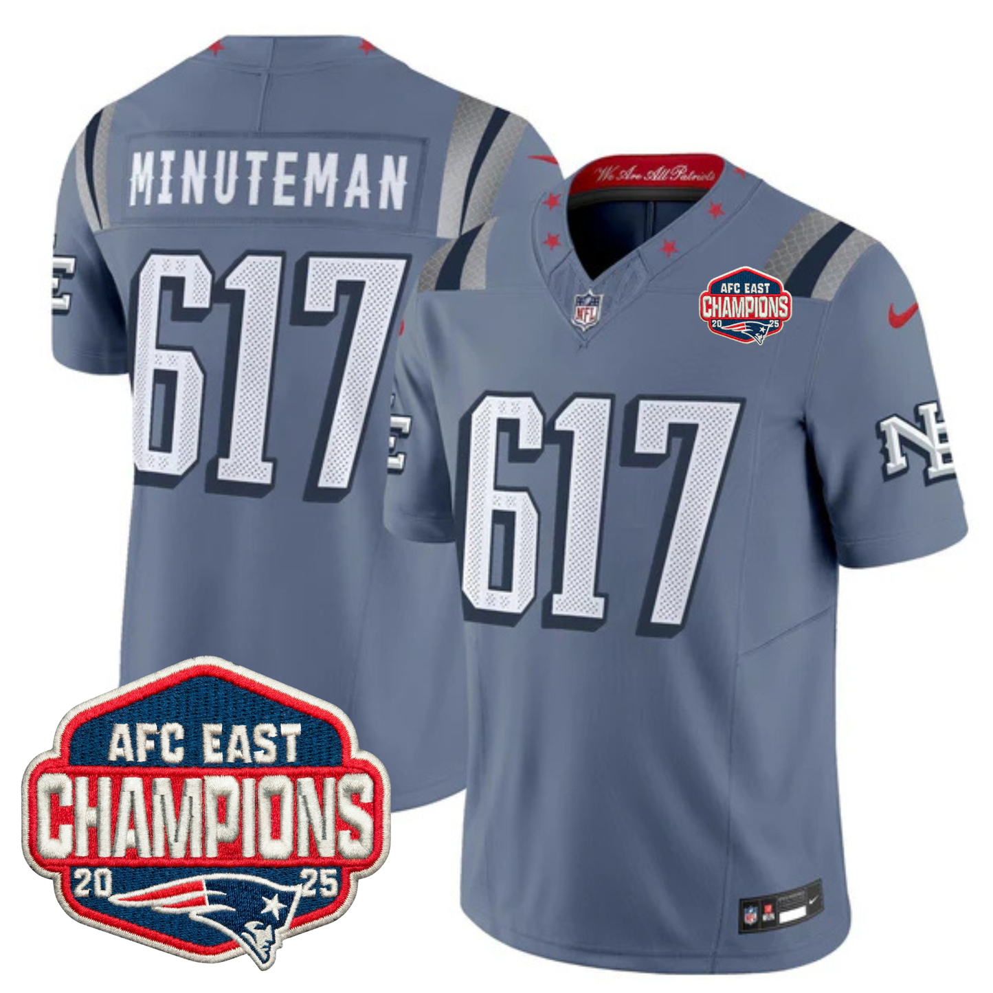 NE 2025 "Rivalries" AFC East Champions Vapor Limited Jersey - All Stitched