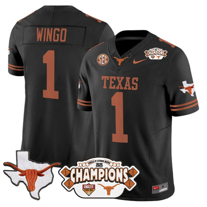TEX 2025 State Map & Citrus Bowl Champions Patch Vapor Limited Jersey V1 - All Stitched
