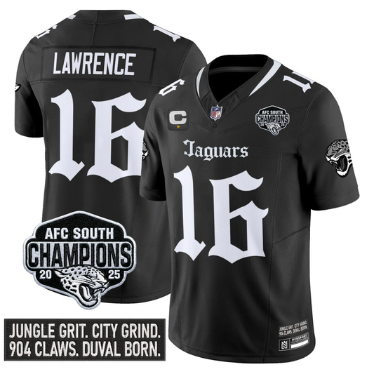 JAX Gothic AFC South Division Champions Vapor Limited Jersey V1 - All Stitched