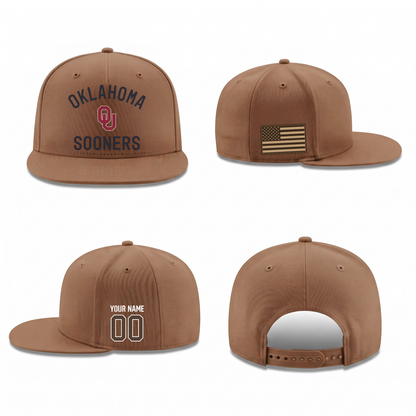 OU Military Personalized Snapback Cap - Printed