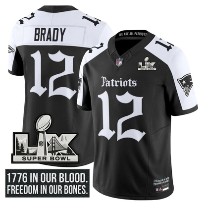 NE SB LX Patch Vapor Limited Gothic Jersey - All Stitched