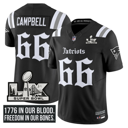 NE SB LX Patch Vapor Limited Gothic Jersey - All Stitched