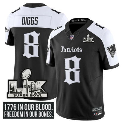 NE SB LX Patch Vapor Limited Gothic Jersey - All Stitched