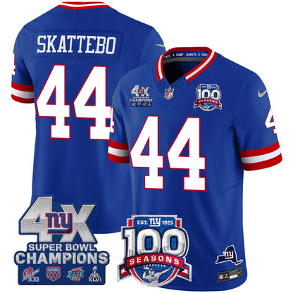 NYG 4X Champions & 100th Season Patch Limited Edition - Stitched (2)