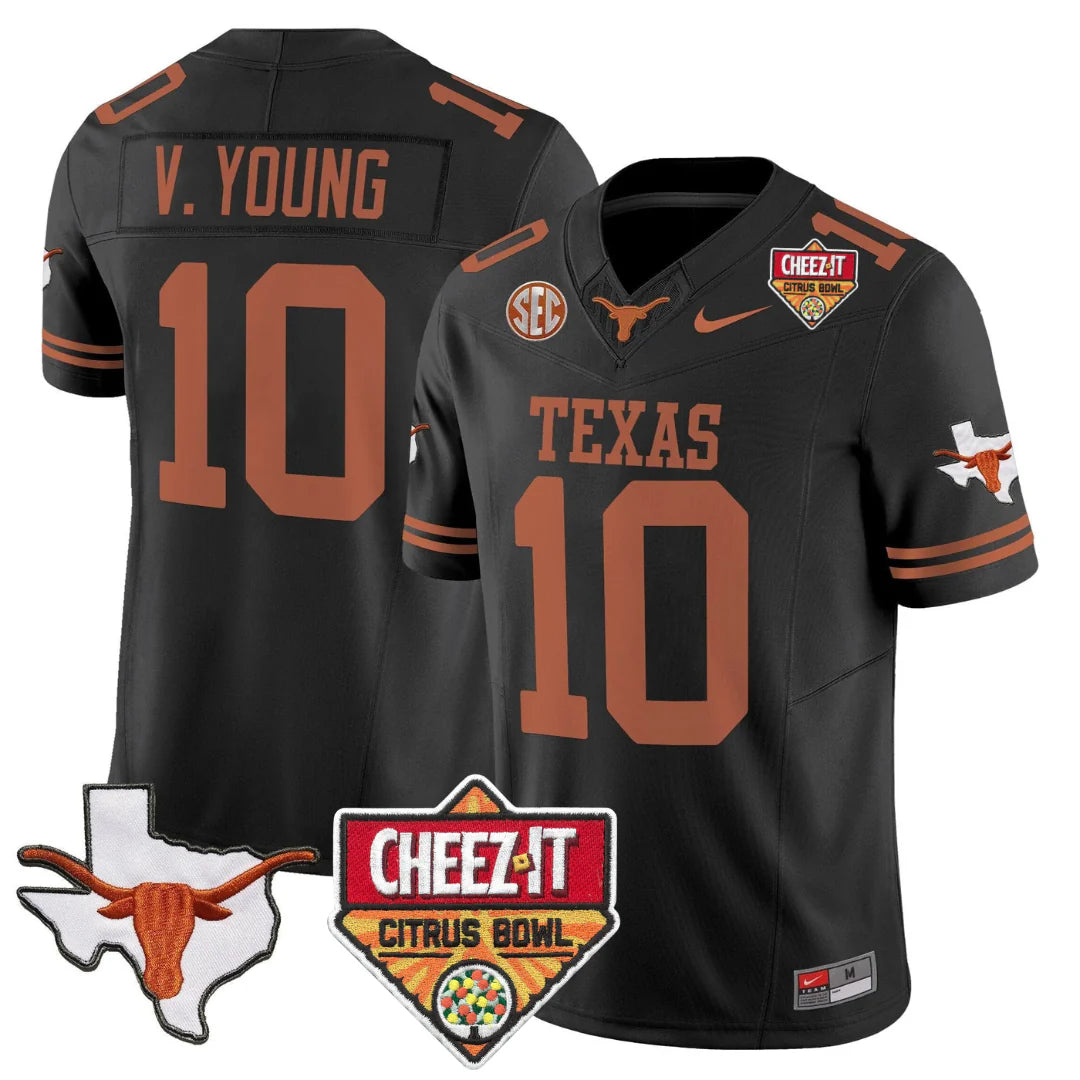 TEX 2025 State Map & Citrus Bowl Patch Vapor Limited Jersey - All Stitched