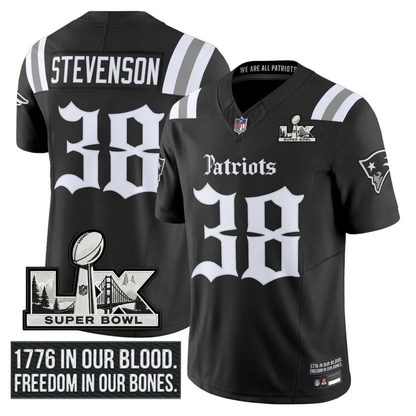 NE SB LX Patch Vapor Limited Gothic Jersey - All Stitched