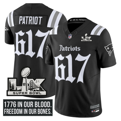 NE SB LX Patch Vapor Limited Gothic Jersey - All Stitched
