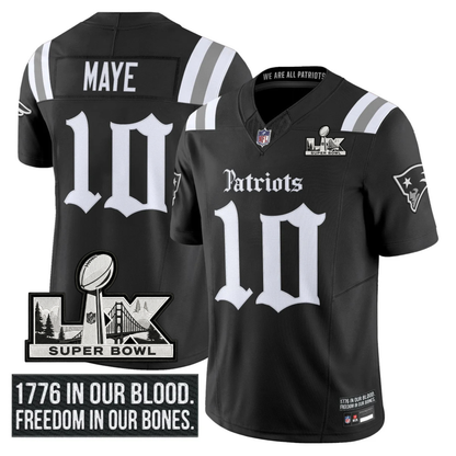 NE SB LX Patch Vapor Limited Gothic Jersey - All Stitched