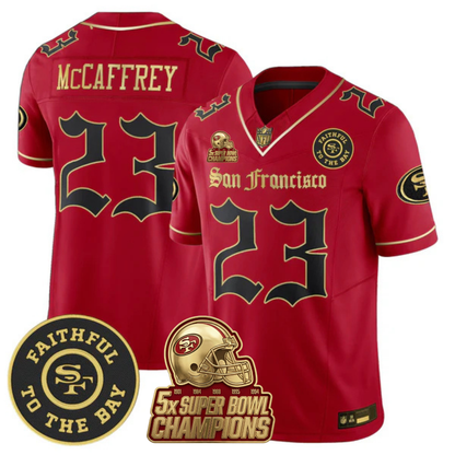 SF 5-Time Champions 'Gothic Edition' Vapor Limited Jersey - All Stitched