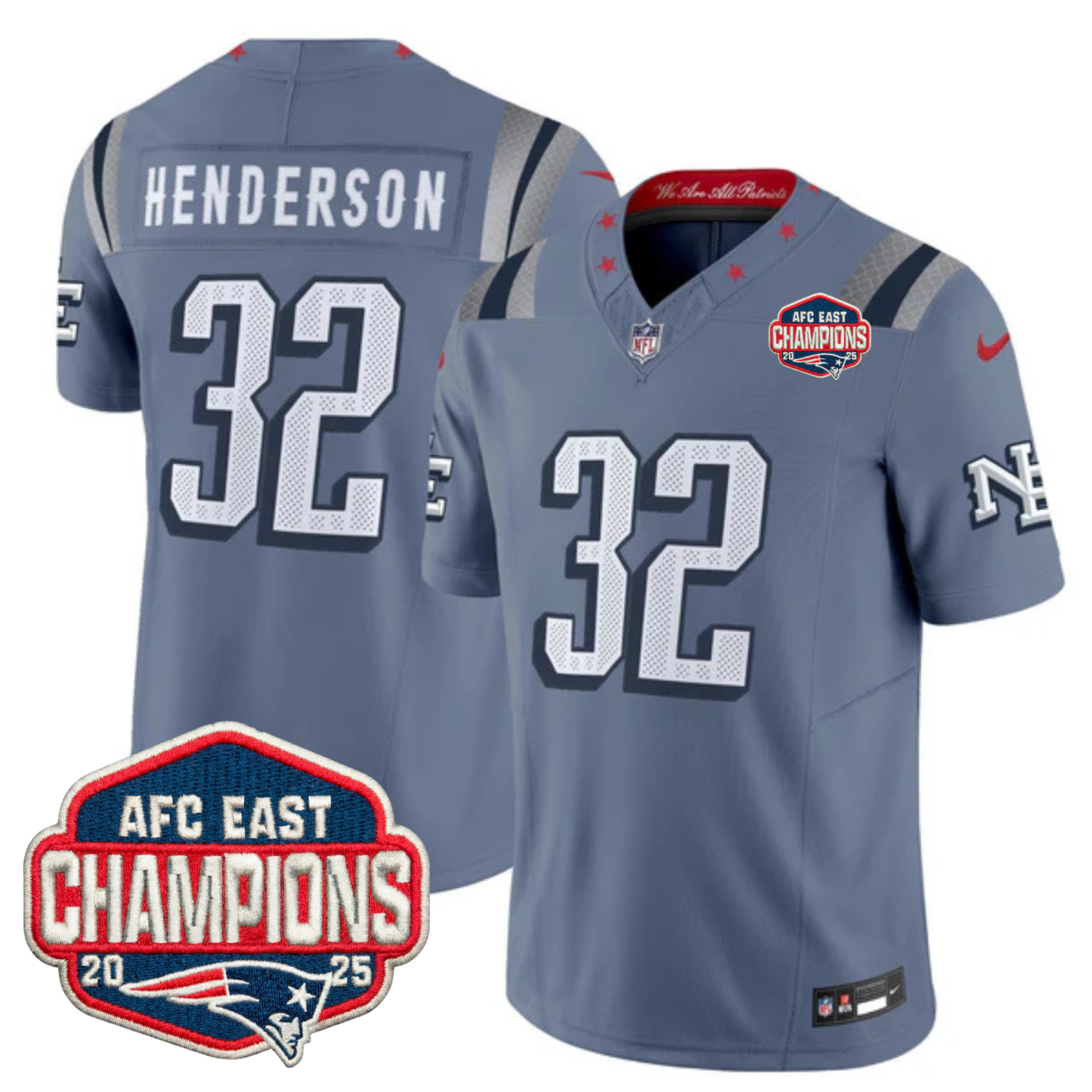 NE 2025 "Rivalries" AFC East Champions Vapor Limited Jersey - All Stitched