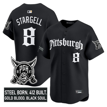 PIT 'Gothic Steel City Edition' Vapor Premier Limited Jersey - All Stitched