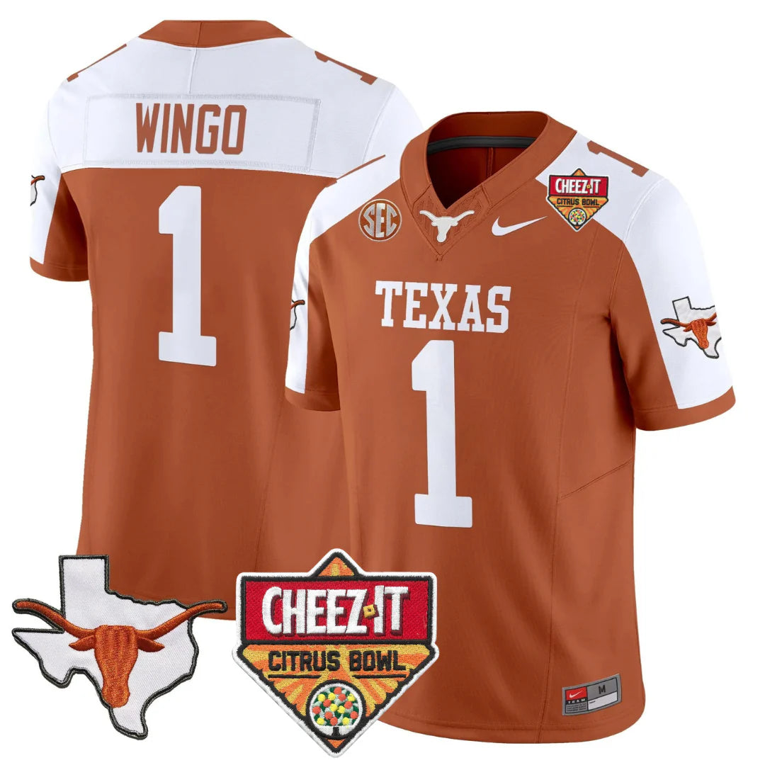 TEX 2025 State Map & Citrus Bowl Patch Vapor Limited Jersey - All Stitched