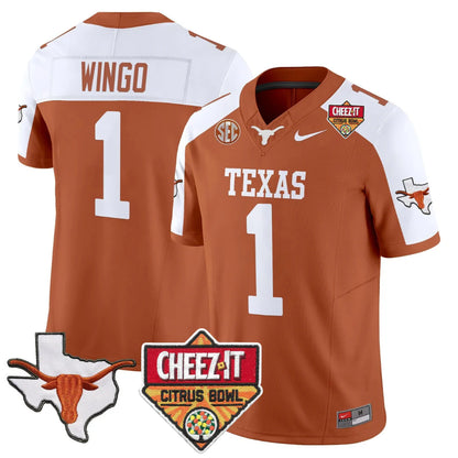 TEX 2025 State Map & Citrus Bowl Patch Vapor Limited Jersey - All Stitched
