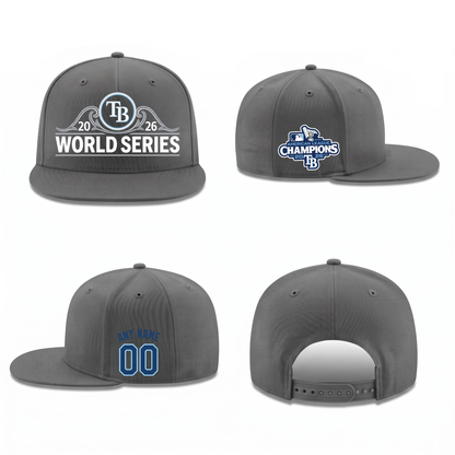 TBR American League Champions Personalized Snapback Cap - Printed V1