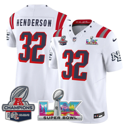 NE 2025 "Rivalries" AFC Champions Vapor Limited Jersey - All Stitched
