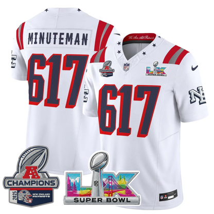 NE 2025 "Rivalries" AFC Champions Vapor Limited Jersey - All Stitched