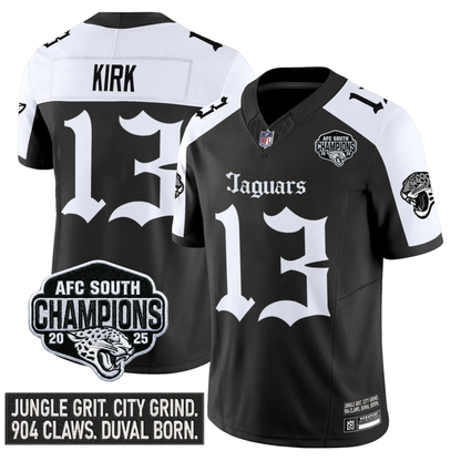 JAX Gothic AFC South Division Champions Vapor Limited Jersey V1 - Stitched