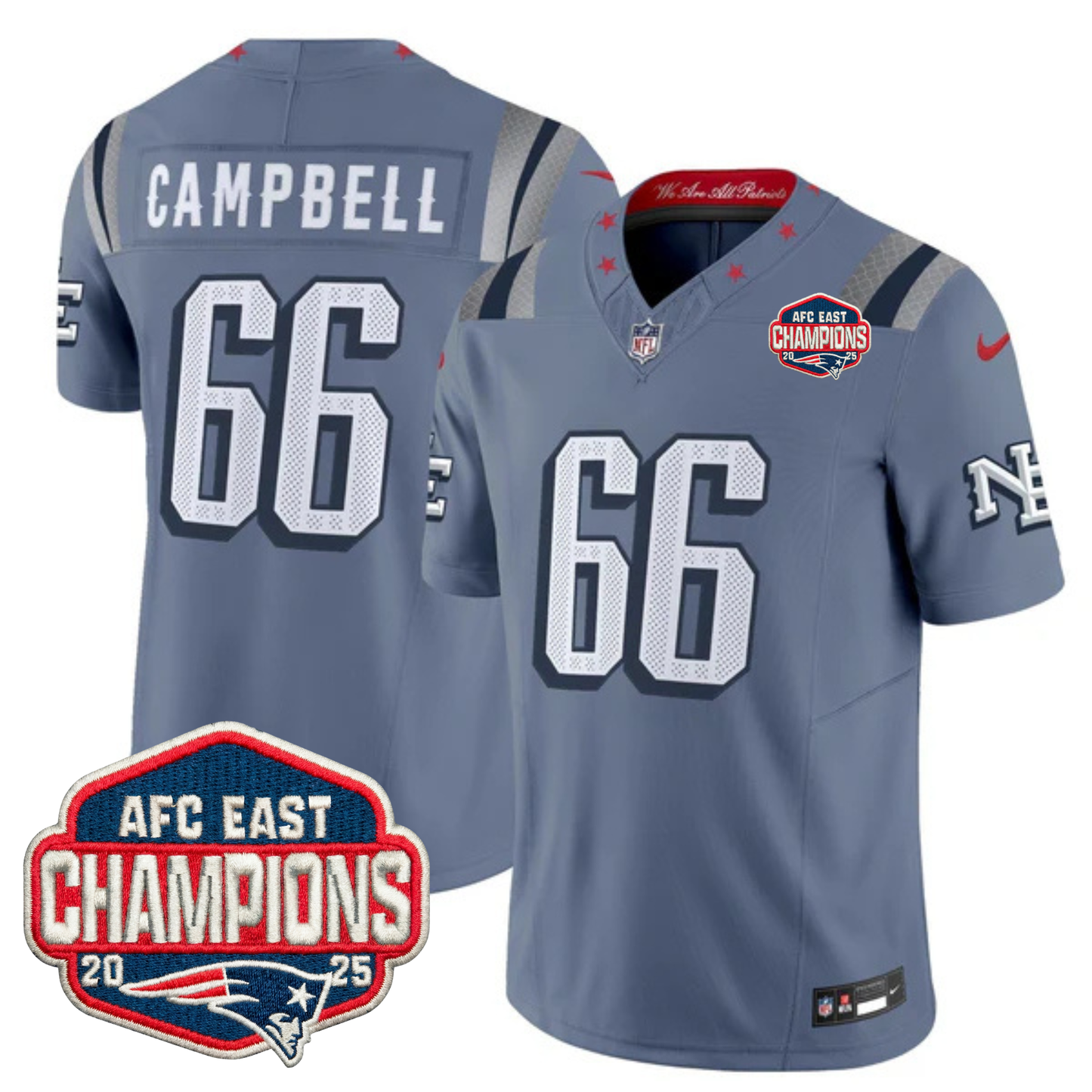 NE 2025 "Rivalries" AFC East Champions Vapor Limited Jersey - All Stitched