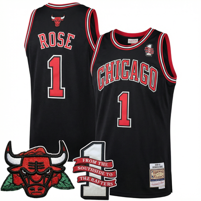 CHI Derrick Rose #1 Retirement Edition Vapor Limited Jersey V2 - All Stitched