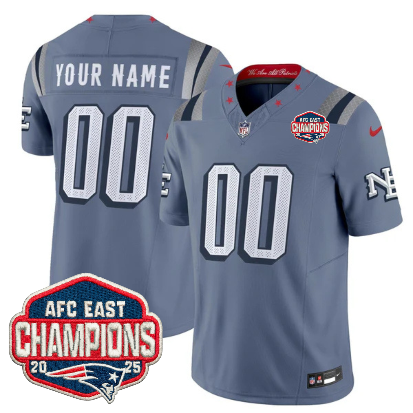NE 2025 "Rivalries" AFC East Champions Vapor Limited Jersey - All Stitched