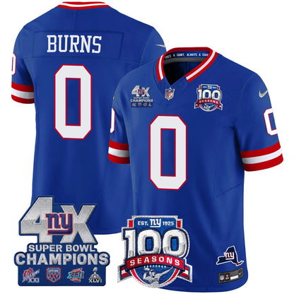 NYG 4X Champions & 100th Season Patch Limited Edition - Stitched (2)