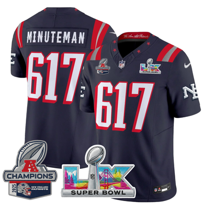 NE 2025 "Rivalries" AFC Champions Vapor Limited Jersey - All Stitched