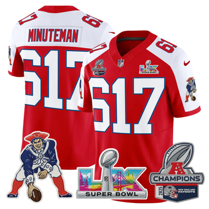 Women's NE 2025 AFC Champions Vapor Limited Jersey V2 - All Stitched