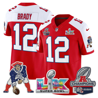 Women's NE 2025 AFC Champions Vapor Limited Jersey V2 - All Stitched