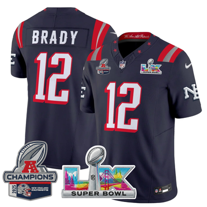 NE 2025 "Rivalries" AFC Champions Vapor Limited Jersey - All Stitched