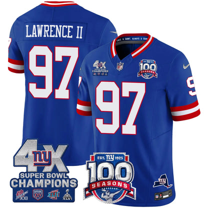 NYG 4X Champions & 100th Season Patch Limited Edition - Stitched (2)