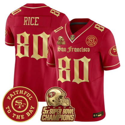 SF 5-Time Champions 'Gothic Edition' Vapor Limited Jersey - All Stitched