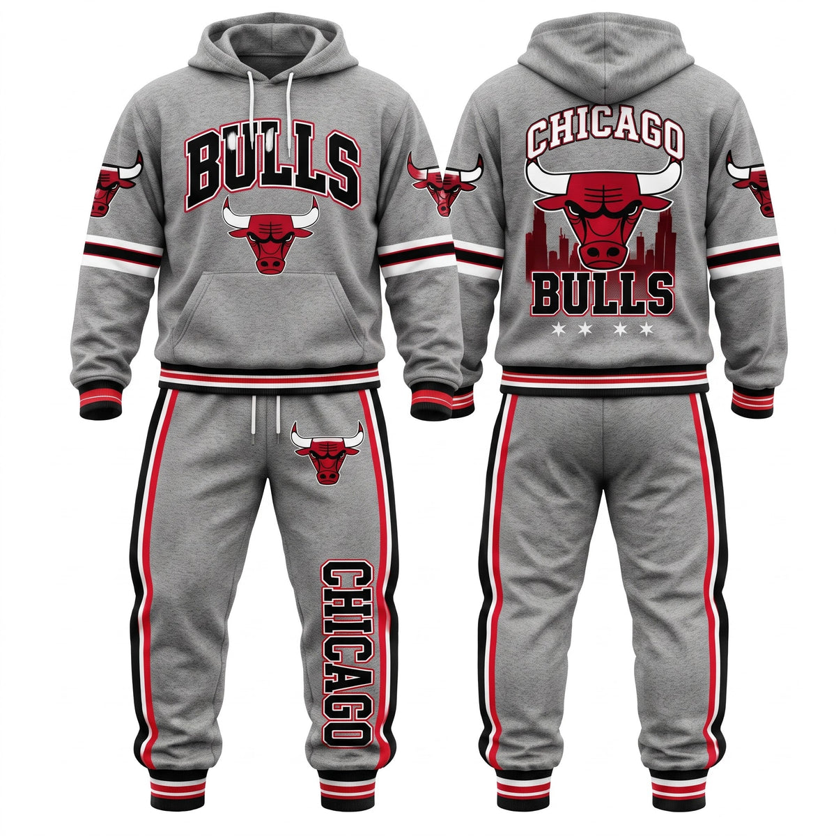 CHI Streetwear Hoodie Pants Set - Printed