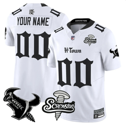 HOU 'Gothic Lone Star Shadows' DJ Screw Edition Vapor Limited Jersey - All Stitched