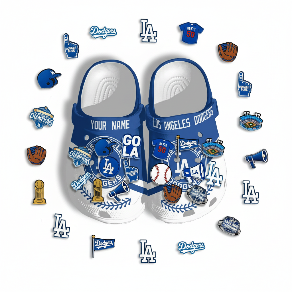 LAD World Series Champions Clogs - Charms Gift Set