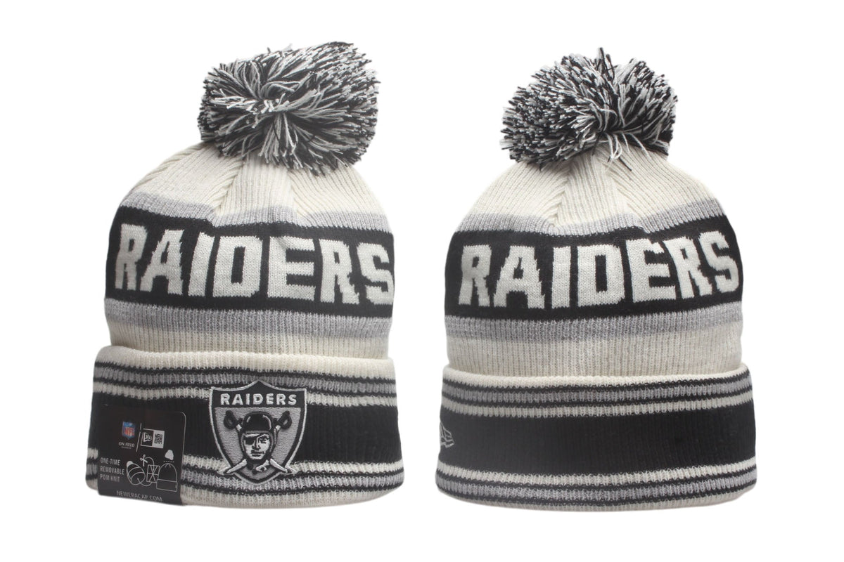 LVR Cuffed Knit Hat with Pom - Embroidered Patch