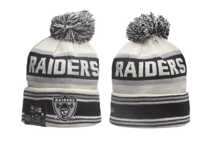 LVR Cuffed Knit Hat with Pom - Embroidered Patch