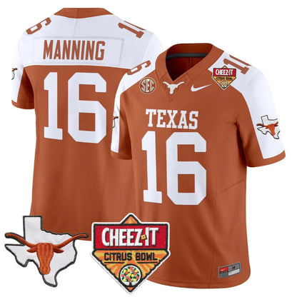 TEX 2025 State Map & Citrus Bowl Patch Vapor Limited Jersey - All Stitched