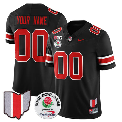 Ohio State Buckeyes 2024 Rose Bowl Vapor Limited Custom Jersey - All Stitched