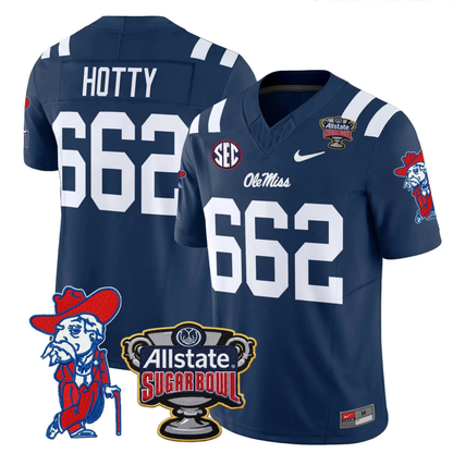 Ole Miss Rebels 2025 Sugar Bowl Patch Vapor Limited Jersey - All Stitched