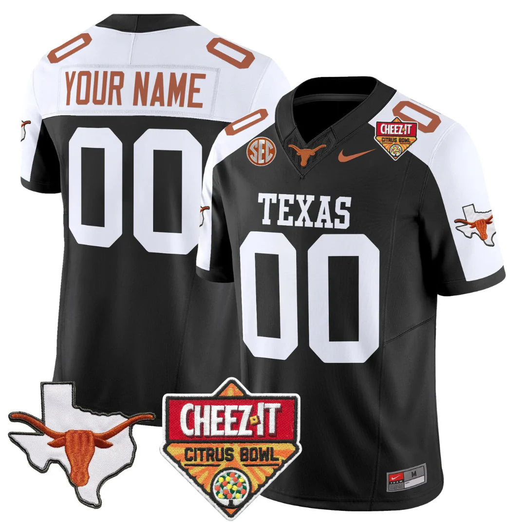 TEX 2025 State Map & Citrus Bowl Patch Vapor Limited Jersey - All Stitched