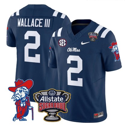 Ole Miss Rebels 2025 Sugar Bowl Patch Vapor Limited Jersey - All Stitched