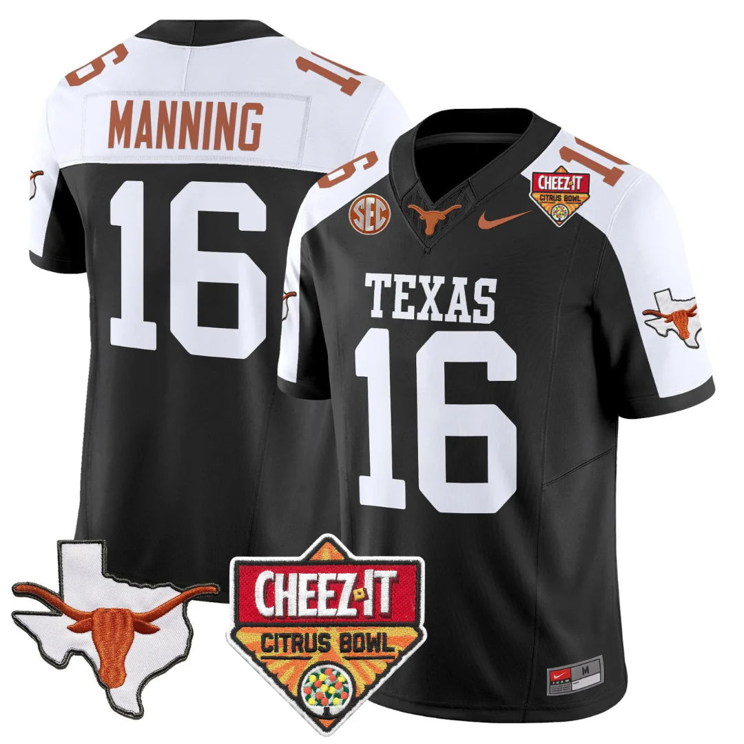 TEX 2025 State Map & Citrus Bowl Patch Vapor Limited Jersey - All Stitched