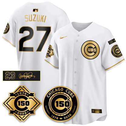CHC Vapor Limited Gold Jersey - 150th Anniversary & Ryno Tribute Patch - All Stitched